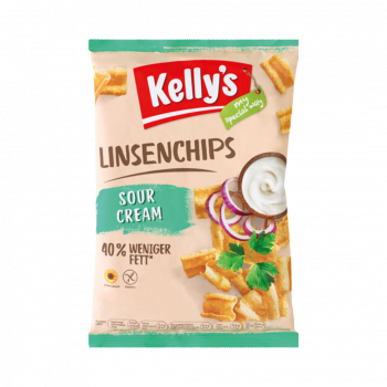 Kelly's LinsenChips Sour Cream, 90 gramm